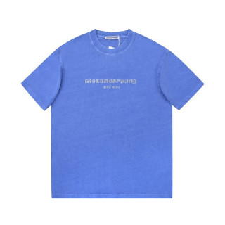알렉산더왕 남성 이니셜 블루 반팔티 - Mens Blue Tshirts - alx0197x
