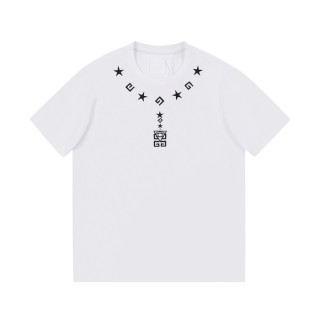 지방시 남성 크루넥 화이트 반팔티 - Mens White Tshirts - giv0733x