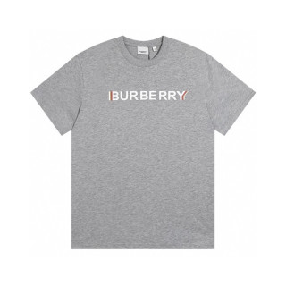 버버리 남성 그레이 크루넥 반팔티 - Mens Gray Tshirts - Bur04384x