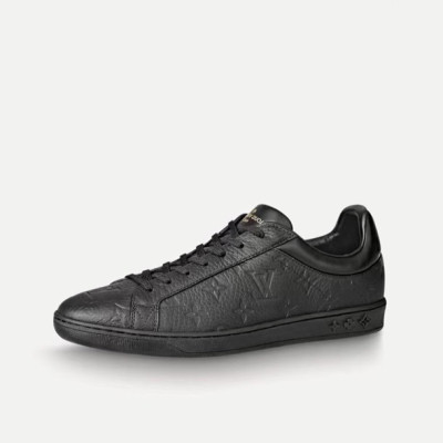 루이비통 남성 Luxembourg 블랙 스니커즈 - Mens Black Sneakers - lou04934x