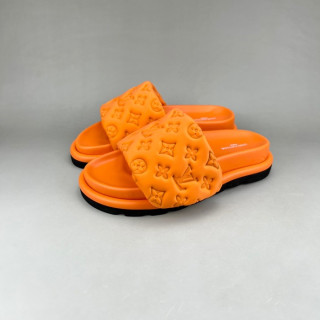 루이비통 남/녀 이니셜 오렌지 슬리퍼 - Unisex Orange Slippers - lou05023x