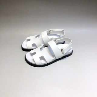 에르메스 남/녀 트렌디 화이트 샌들 - Unisex White Sandals - her0887x