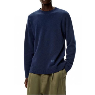 로에베 남성 블랙 크루넥 스웨터 - Loewe Mens Black Sweaters - loe0651x