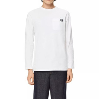 로에베 남성 클래식 화이트 맨투맨 - Loewe Mens White Tshirts - loe0657x