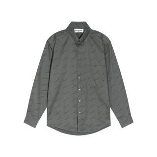 발렌시아가 트렌디 남성 그레이 셔츠 - Balenciaga Mens Gray Tshirts - ba03x