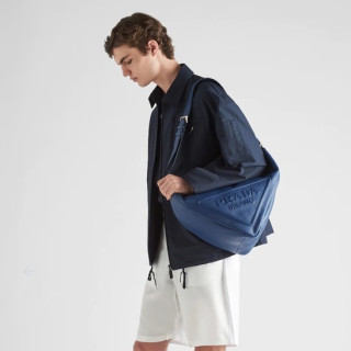 프라다 남성 블루 숄더백 - Prada Mens Blue Shoulder Bag - pr105x