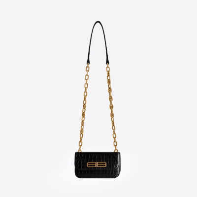 발렌시아가 여성 블랙 폰백 - Balenciaga Womens Black Phone Bag - ba118x