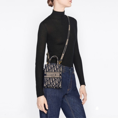 디올 여성 네이비 폰백 - Dior Womens Navy Phone Bag - di215x