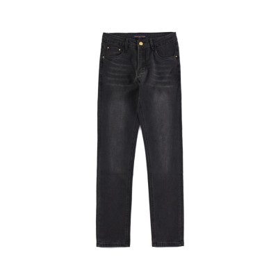 루이비통 남성 캐쥬얼 블랙 청바지 - Louis vuitton Mens Black Jeans - lv381x