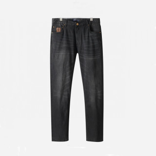 루이비통 남성 캐쥬얼 블랙 청바지 - Louis vuitton Mens Black Jeans - lv382x