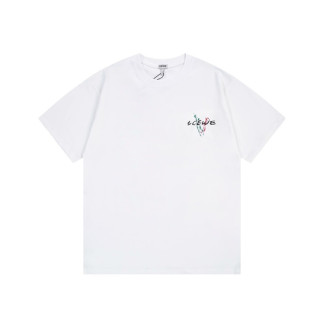 로에베 남/녀 이니셜 화이트 반팔티 - Loewe Unisex White Short sleeved T-shirts - loe689x