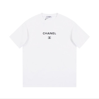 샤넬 남성 크루넥 화이트 반팔티 - Chanel Mens White Tshirts - ch60x