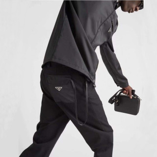 프라다 남성 캐쥬얼 블랙 팬츠 - Prada Mens Black Pants - pr322x