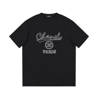 샤넬 남성 크루넥 블랙 반팔티 - Chanel Mens Black Tshirts - ch67x