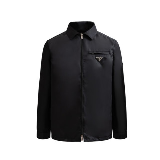프라다 남성 모던 블랙 자켓 - Prada Mens Black Jackets - pr345x