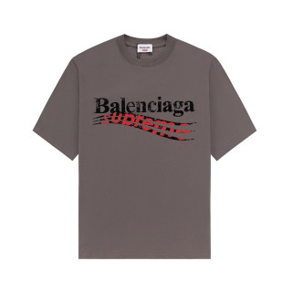발렌시아가 남성 크루넥 그레이 반팔티 - Balenciaga Mens Gray Short sleeved T-shirts - ba209x