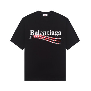 발렌시아가 남성 크루넥 블랙 반팔티 - Balenciaga Mens Black Short sleeved T-shirts - ba211x