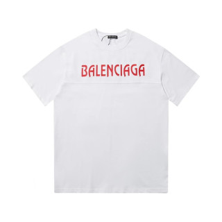 발렌시아가 남성 크루넥 화이트 반팔티 - Balenciaga Mens White Short sleeved T-shirts - ba213x