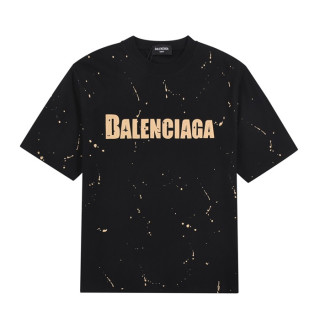 발렌시아가 남성 크루넥 블랙 반팔티 - Balenciaga Mens Black Short sleeved T-shirts - ba216x