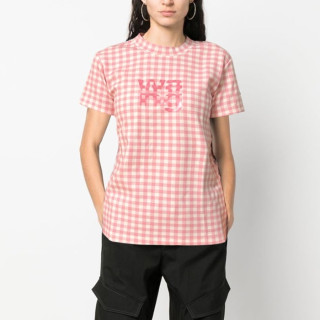 알렉산더왕 여성 이니셜 핑크 반팔티 - Alexanderwang Womens Pink Short sleeved Tshirts - alx231x