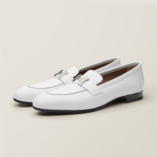 에르메스 여성 화이트 파리 로퍼 - Hermes Womens White Loafer - he138x