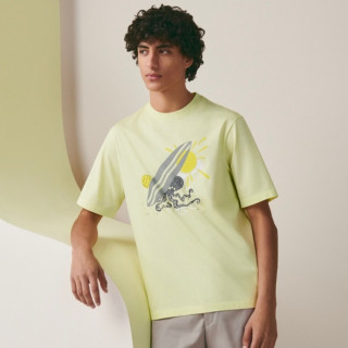 에르메스 남성 레몬 크루넥 반팔티 - Hermes Mens Lemon Short sleeved Tshirts - he165x