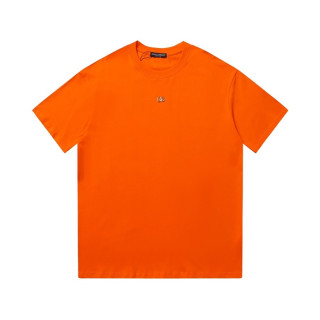 돌체앤가바나 남성 오렌지 크루넥 반팔티 - Dolce&Gabbana Mens Orange Tshirts - dol452x