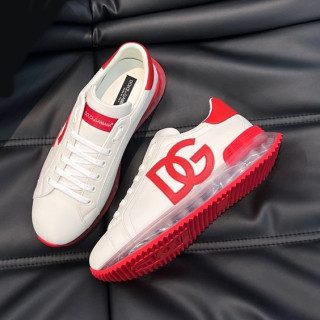 돌체앤가바나 남성 레드 스니커즈 - Dolc&Gabbana Mens Red Sneakers - dol459x