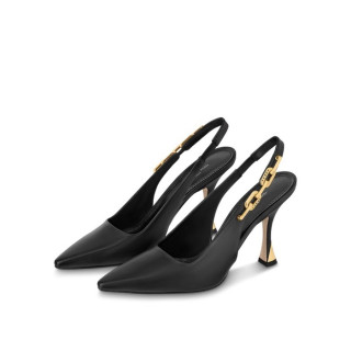 루이비통 여성 블랙 하이힐 - Louis vuitton Womens Black High-heels - lv980x