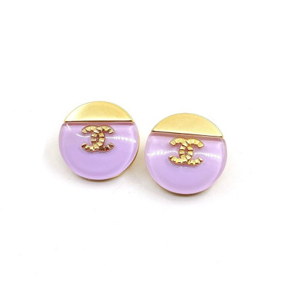 샤넬 여성 퍼플 이어링 - Chanel Womens Purple Gold Earring - acc44x