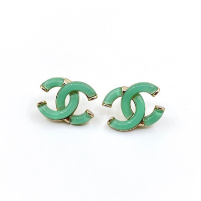 샤넬 여성 그린 이어링 - Chanel Womens Green Gold Earring - acc53x