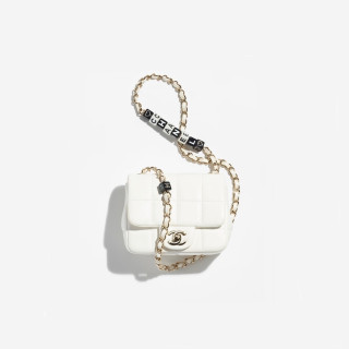 샤넬 여성 화이트 체인백 - Chanel Womens White Cross Bag - ch428x