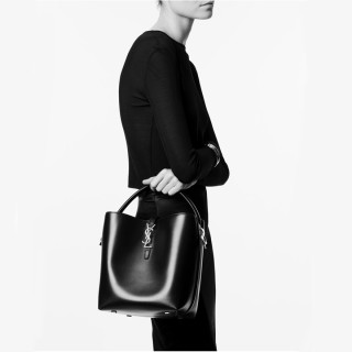 입생로랑 여성 블랙 버킷백 - Saint Laurent Women Black Bucket Bag - ysl381x