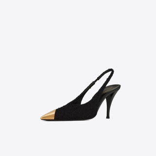입생로랑 여성 블랙 슬링백 - Saint Laurent  Womens Black Sandals - ysl391x