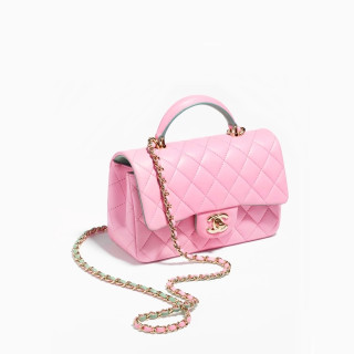 샤넬 여성 핑크 탑핸들 - Chanel Womens Pink Top Handle - ch443x