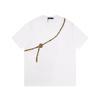 샤넬 남/녀 크루넥 화이트 반팔티 - Chanel Unisex White Tshirts - ch470x