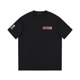 프라다 남성 크루넥 블랙 반팔티 - Prada Mens Black Short sleeved Tshirts - pr596x