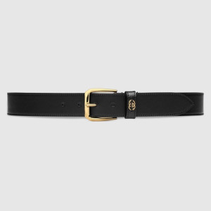 구찌 남성 모던 블랙 벨트 - Gucci Mens Black Belts - gu848x