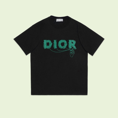 디올 남성 블랙 크루넥 반팔티 - Dior Mens Black Short sleeved Tshirts - di570x