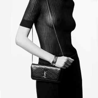 입생로랑 여성 블랙 체인백 - Saint Laurent Women Black Mini Bag - ysl409x