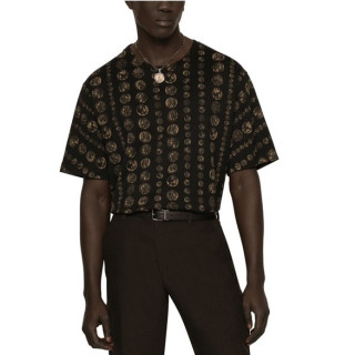 돌체앤가바나 남성 블랙 반팔티 - Dolce&Gabbana Mens Black Short sleeved Tshirts - dol472x