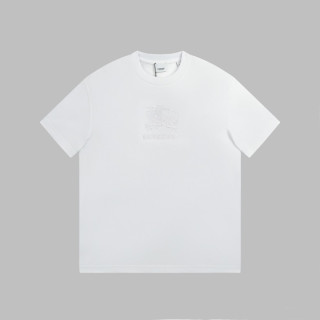 버버리 남성 화이트 크루넥 반팔티 - Burberry Mens White Short Sleeved Tshirts - bu251x