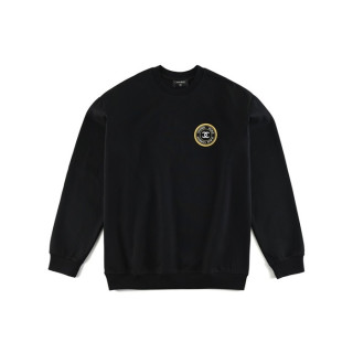샤넬 남/녀 캐쥬얼 블랙 맨투맨 - Chanel Unisex Black Tshirts - ch516x