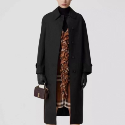 버버리 여성 블랙 트렌치 코트 - Burberry Womens Black Coats - bu301x