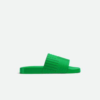 보테가베네타 남/녀 슬라이드 패러킷 슬리퍼 【매장-90만원대】 - Bottega Veneta Unisex Green Slippers - bv188x