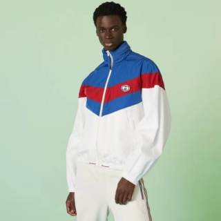 구찌 남성 캐쥬얼 화이트 집업 자켓 - Gucci Mens White Jackets - gu1016x