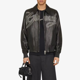 지방시 남성 블랙 가죽 자켓 - Givenchy Mens Black Jackets - gi350x