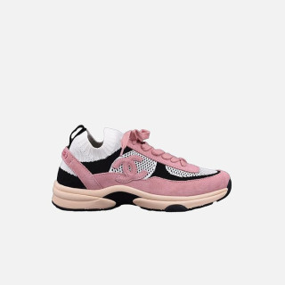샤넬 여성 CC 로고 핑크 니트 크루즈 스니커즈 【매장-200만원대】 - Chanel Womens Pink Sneakers - ch525x