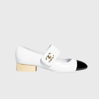 샤넬 여성 메리 제인 페이턴트 고트스킨 & 화이트 【매장-300만원대】 - Chanel Womens White Shoes - ch542x