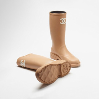 샤넬 여성 하이 부츠 카우초크 & 베이지 【매장-420만원대】 - Chanel Womens Beige Boots - ch552x